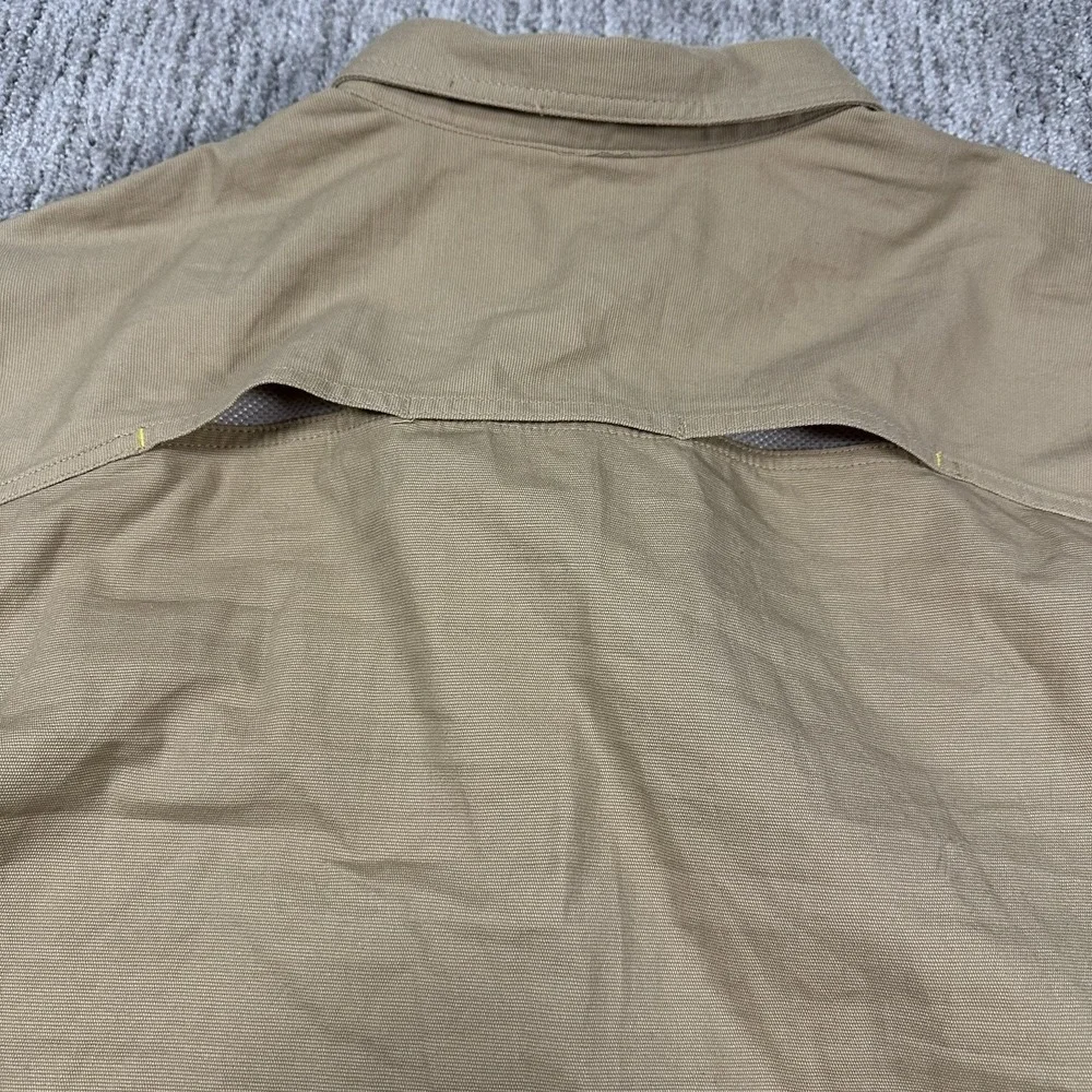 DeWalt Guaranteed‎ Tough Austin ProStretch Long Sleeve Shirt Size 2XL Brown Work